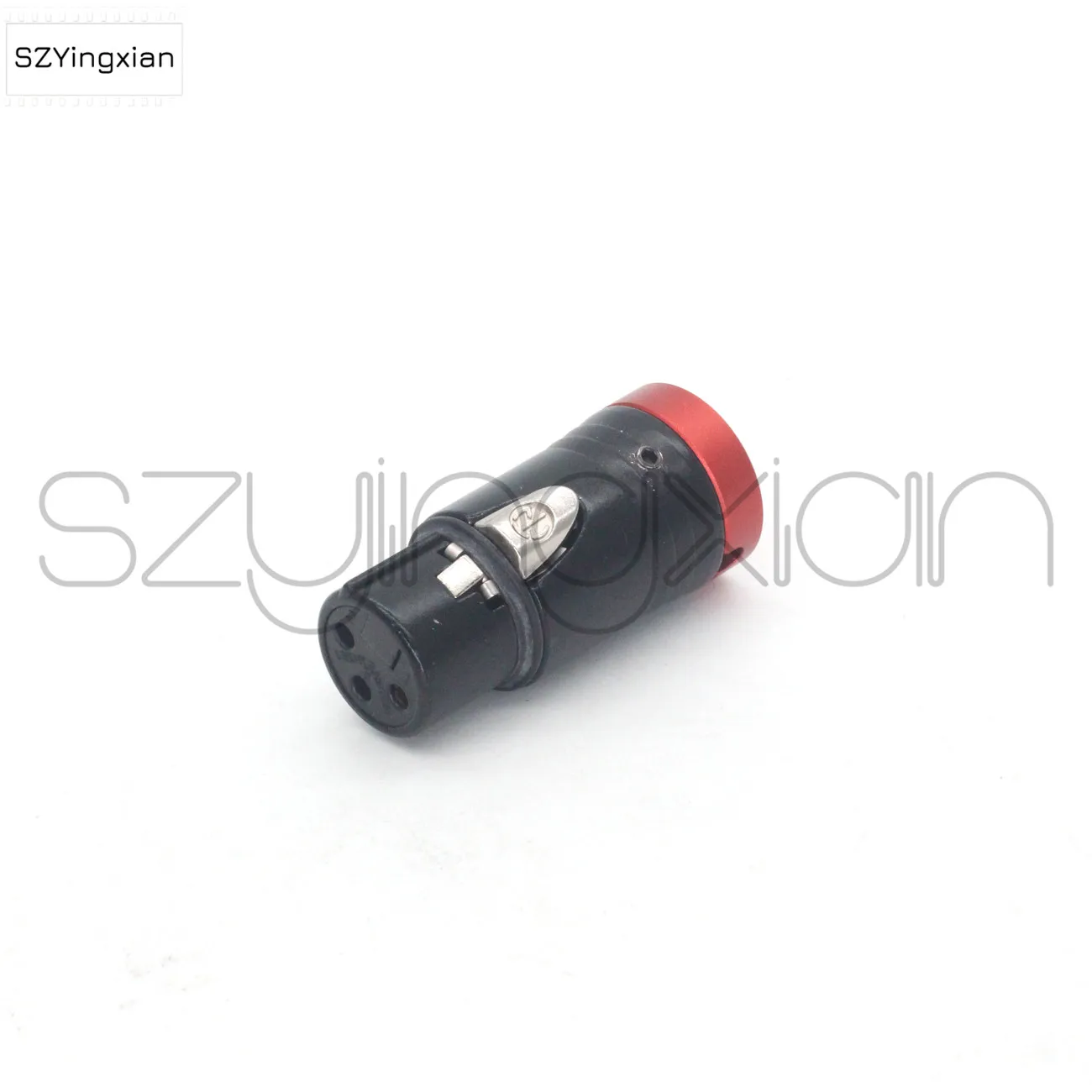 Red, green, blue and black flat cover short XLR 3-pin female connector NEUTRIK Canon 3-pin metal cover can be rotated 360 degree