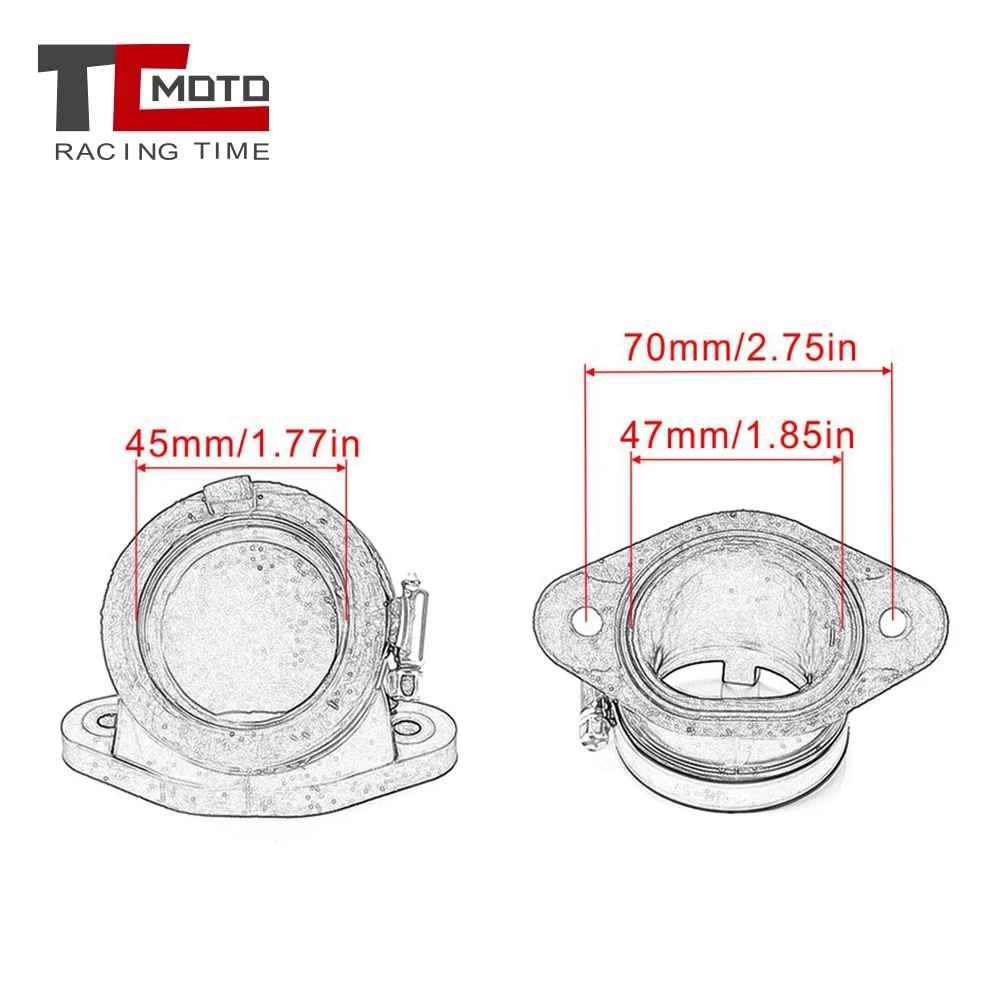 TCMOTO Carburetor Interface Adapter Intake Manifold For Polaris Sportsman 500 HO 2001 - 2013 2012 2011 2010 Replace No. 3085809