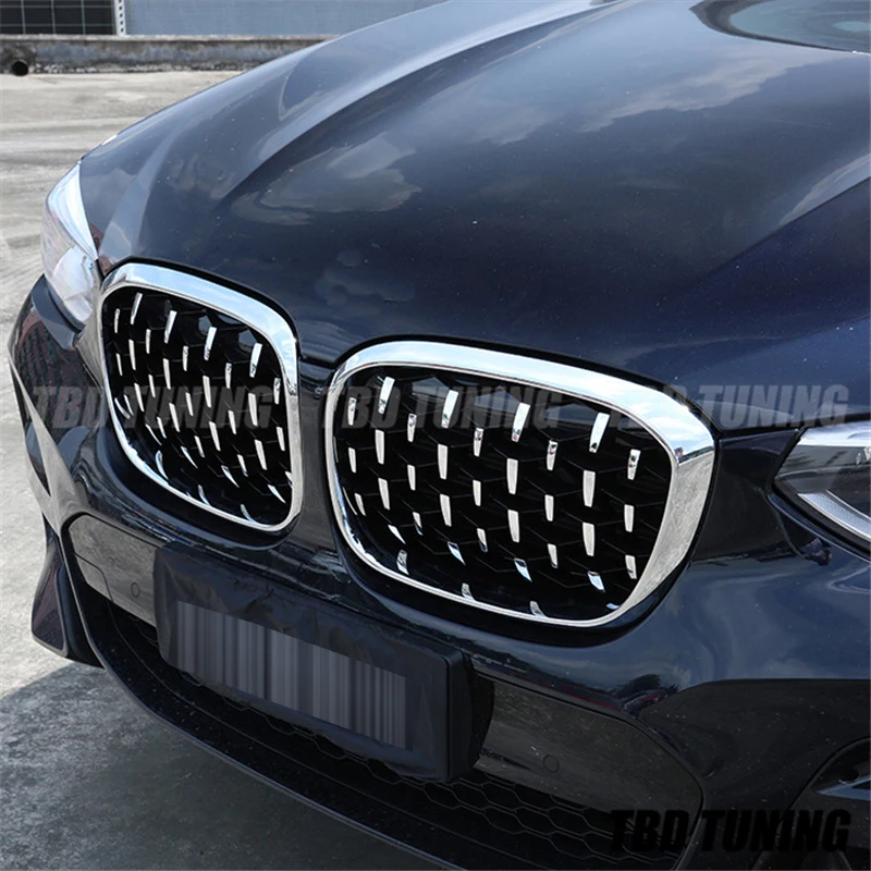 Front Grills For BMW X3 G01 X4 G02 X3M X4M 2018 2019 xDrive25i xDrive28i xDrive30i Meteor Shower Style Kindey Grille