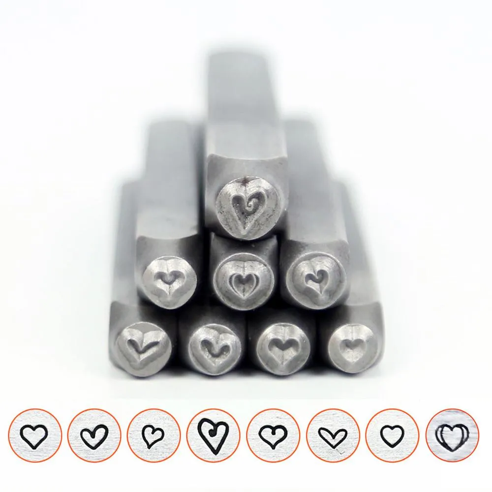 

1.5/2/3mm Fat Heart Steel Stamp,DIY Metal Punch Stamp,Metal Jewelry Design Stamps