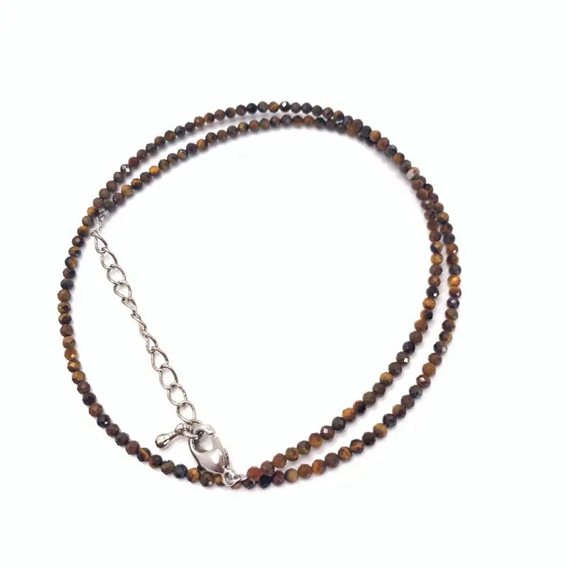 Natürlicher Kristallquarz-Achat-Turmalin-Stein, 2–3 mm, Schneidperlen, Mini-Halsketten, Armband eignen sich für Geschenke für Männer und Frauen – Detail 24