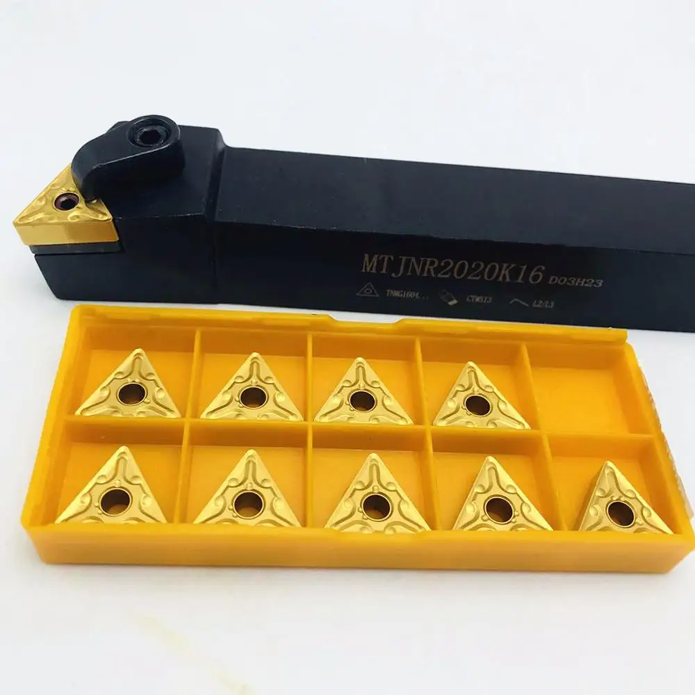 MTJNR1616H16 MTJNR2020K16 MTJNR2525M16CNC tool post + 10PCS TNMG160404 TNMG160408 CNC cutting lathe machine tool metal MTJNR