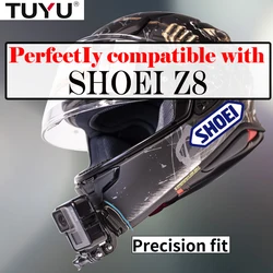 TUYU Z8 Premium Customized Motorcycle Helmet Aluminium Chin Mount for SHOEI Z8 for GoPro hero 10 Insta360 DJI Camera Accessories