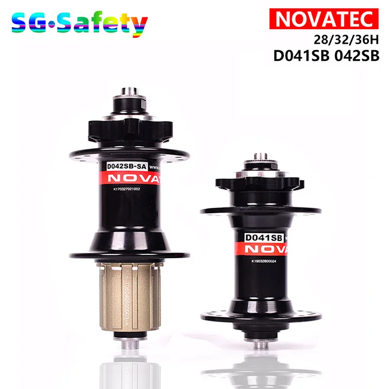 Novatec Hub D041SB D042SB Disc Card Brake MTB Mountain Bike Hub Bearing Front/Rear Bicycle Hubs 28 32 36 Holes 8/9/10/11/12Speed
