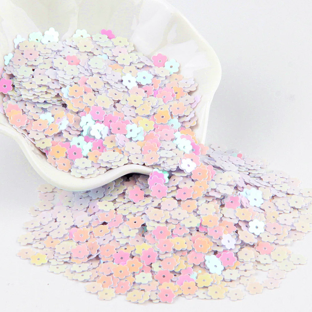 White Sequin 3mm-30mm Pvc Cup Flat Round Loose Sequins Paillette Sewing Wedding Craft Women DIY Accessory Lentejuelas Para Coser