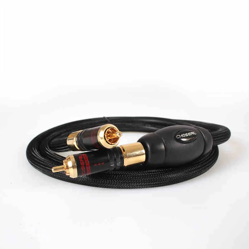 Choseal AB-5408 كابل محوري رقمي, 6N OCC 24K مطلية بالذهب