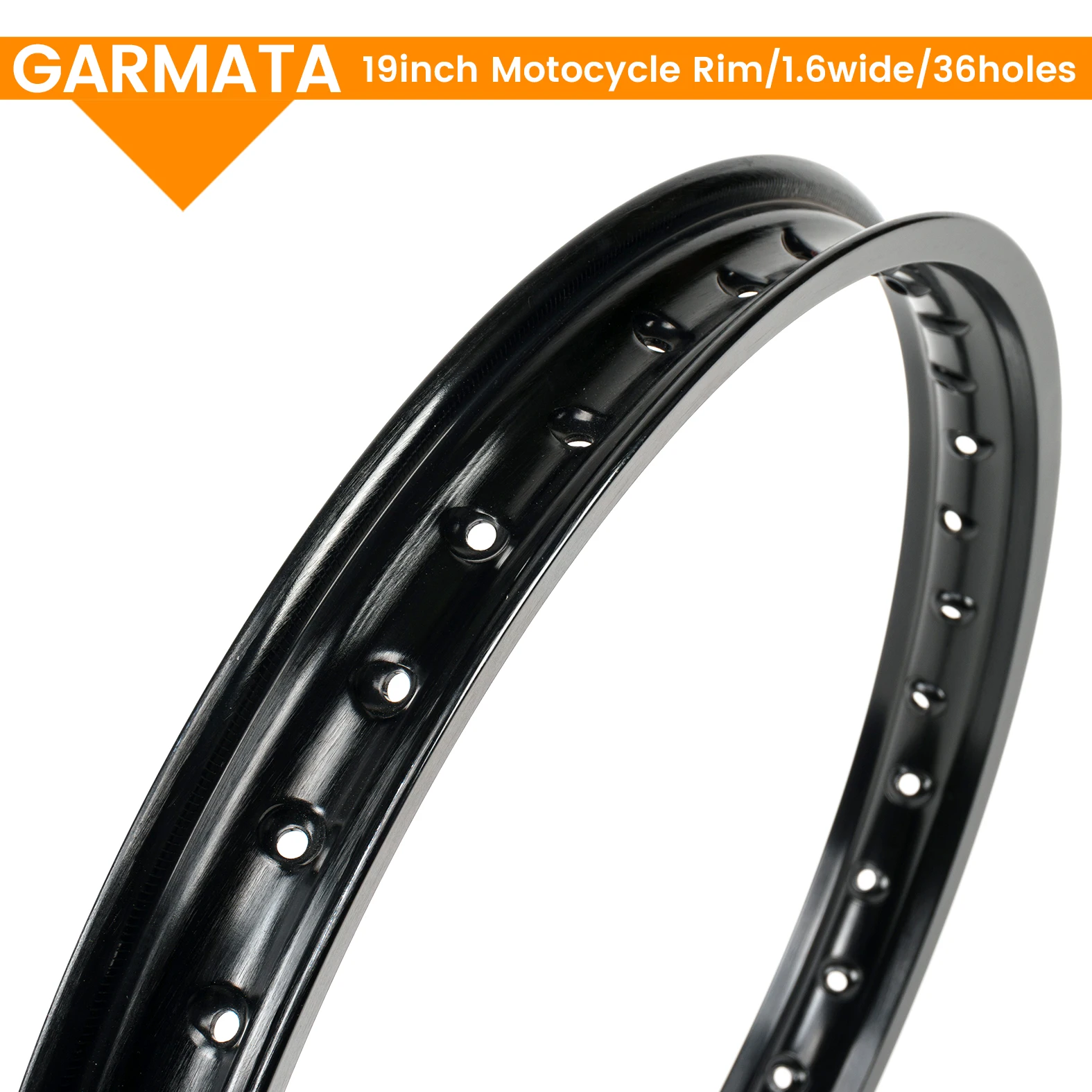 GARMATA Motorcycle rim 16 17 18 19 inches 1.6 1.85 width 36 holes aluminum moto rim for Enduroebike moto Surron rim