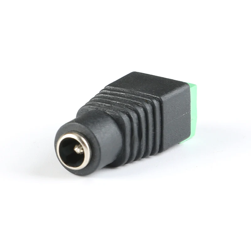 2pcs Female Male DC Connector 5.5*2.1mm Power Jack Adapter Plug Cable Connector 5.5*2.5mm For 3528/5050/5730 LED Strip Light