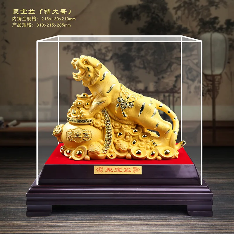 

Gold Tiger Decoration 12 Zodiac Year of the Tiger Event Gift Company Annual Meeting Sales Car Dafu Tiger Money