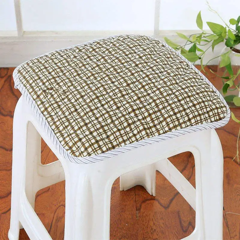 35 Square Chair Cushion 20 Colors quilted Soft Pad Breathable Bind Seat Cushion  Size 30*30cm Quilted Thicken Chair Cushion