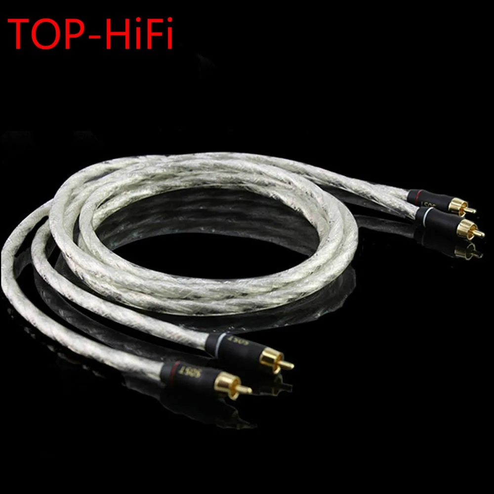 

TOP-HiFi Pair RCA Cable Hi-end Audio 2RCA to 2RCA Interconnect Cable for Amplifier CD DVD player