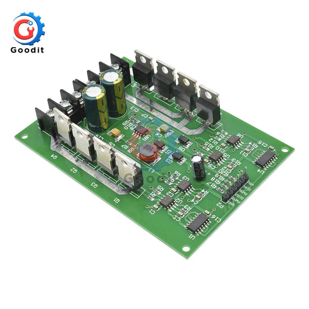 DC 3V-36 V DC Motor Driver Module H Bridge DC MOSFET IRF3205 15A Peak 30A Maximum Current Dual Motor Driver Bread Board Module