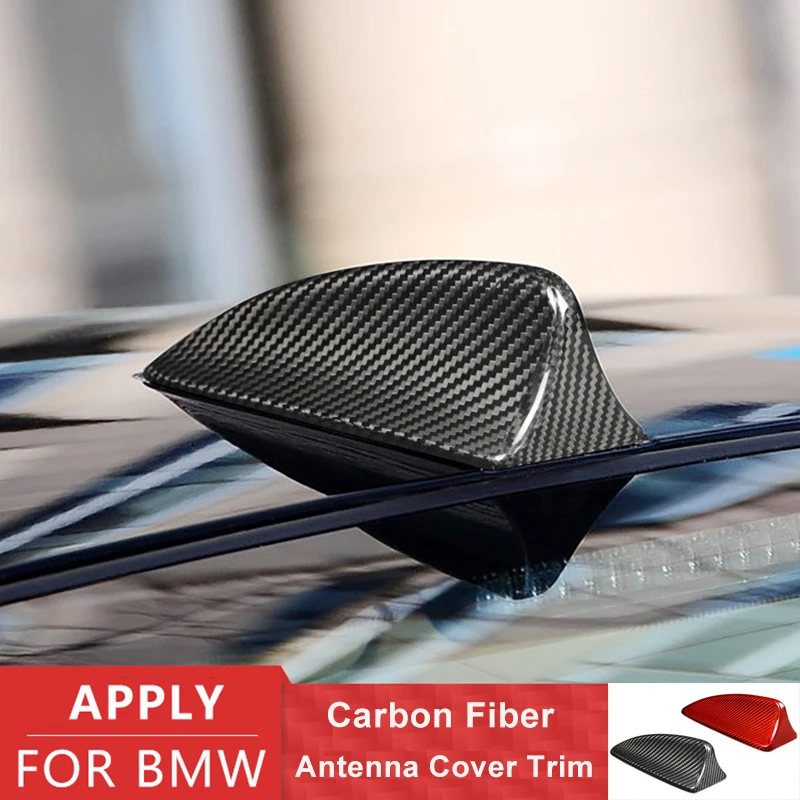 

Carbon Fiber Car Shark Fin Antenna Cover Trim For BMW 5 Series E60 E61 Carbon Fiber Car Accessories Aerials Decorative Decal