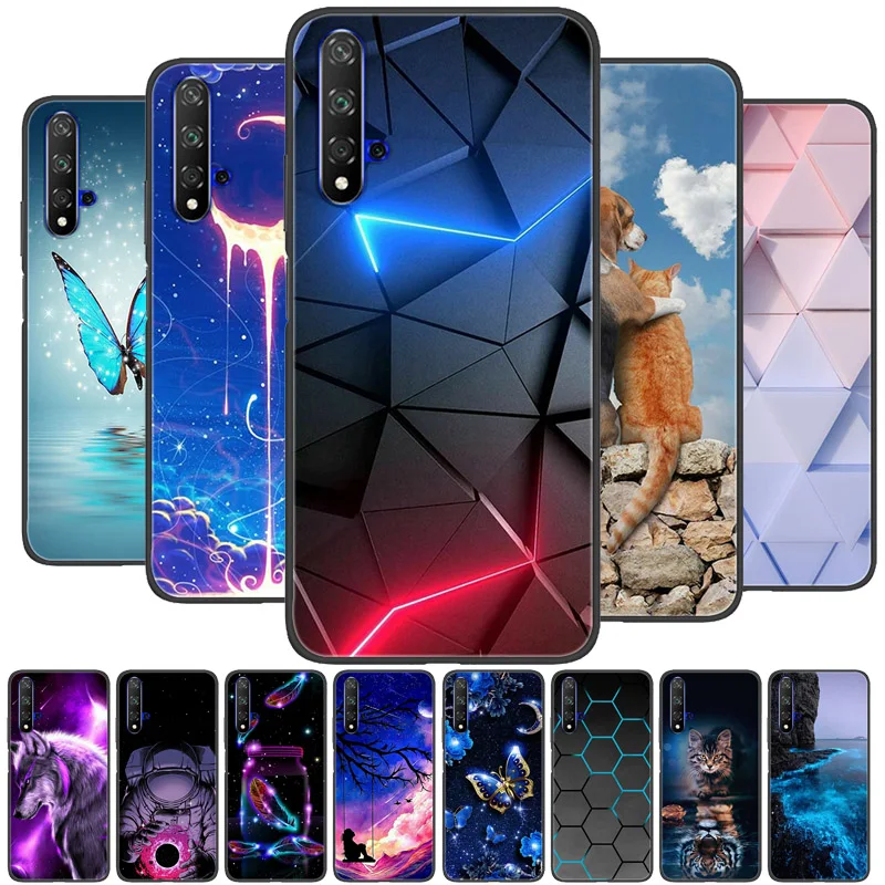 For Huawei Nova 5T Case Wolf Cartoon Silicon Soft TPU Back Cover For Huawei Nova 5T Phone Cases Nova5T YAL-L21 Fundas Coque