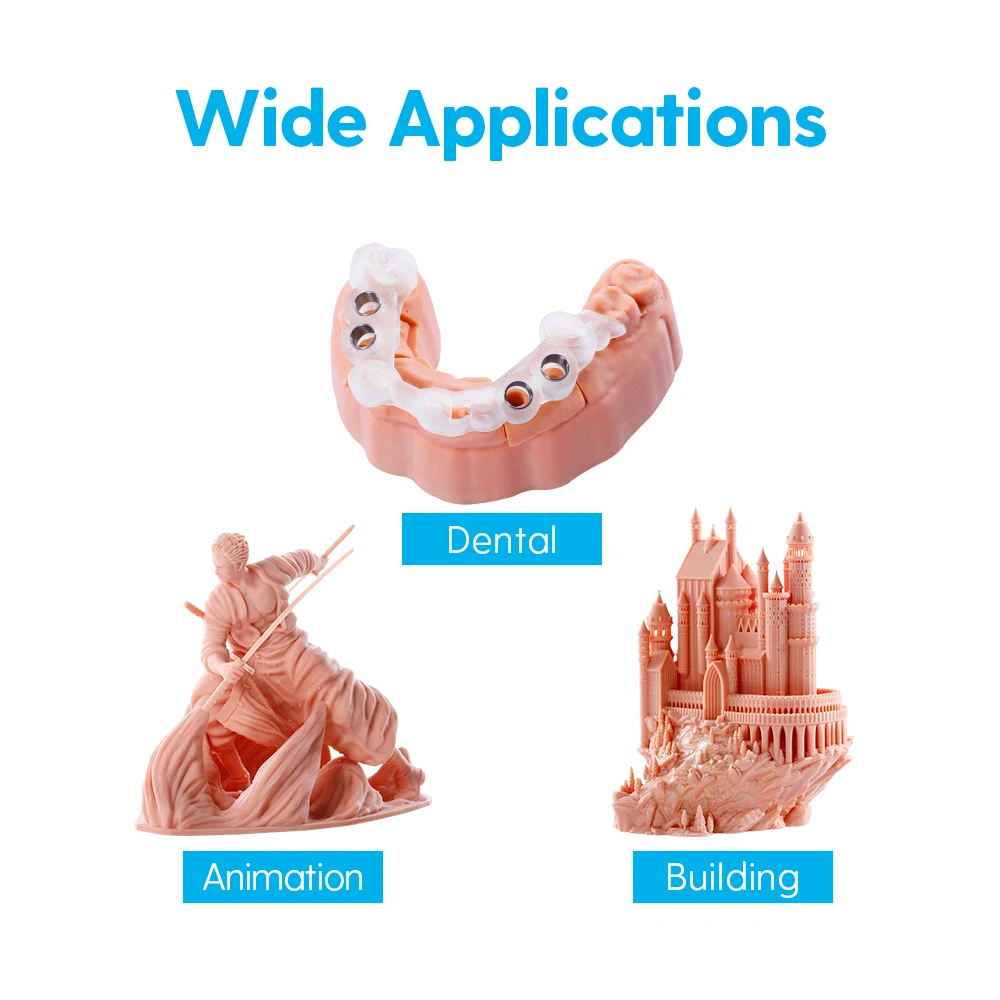 NOVA3D Red Wax Resin 3D Printer UV Resin Impresora 3D Printing High Precision Material UV Resin Printing Red Wax Resin Liquid