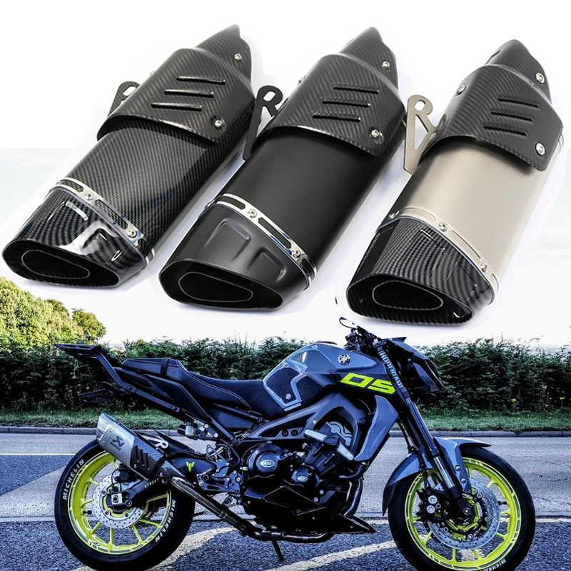 

Carbon fiber 51MM Universal AK Exhaust Muffler Motorcycle Silencer Db Killer Escape Moto For R6 R1 MT07 FZ10 s1000rr mt09 mt07