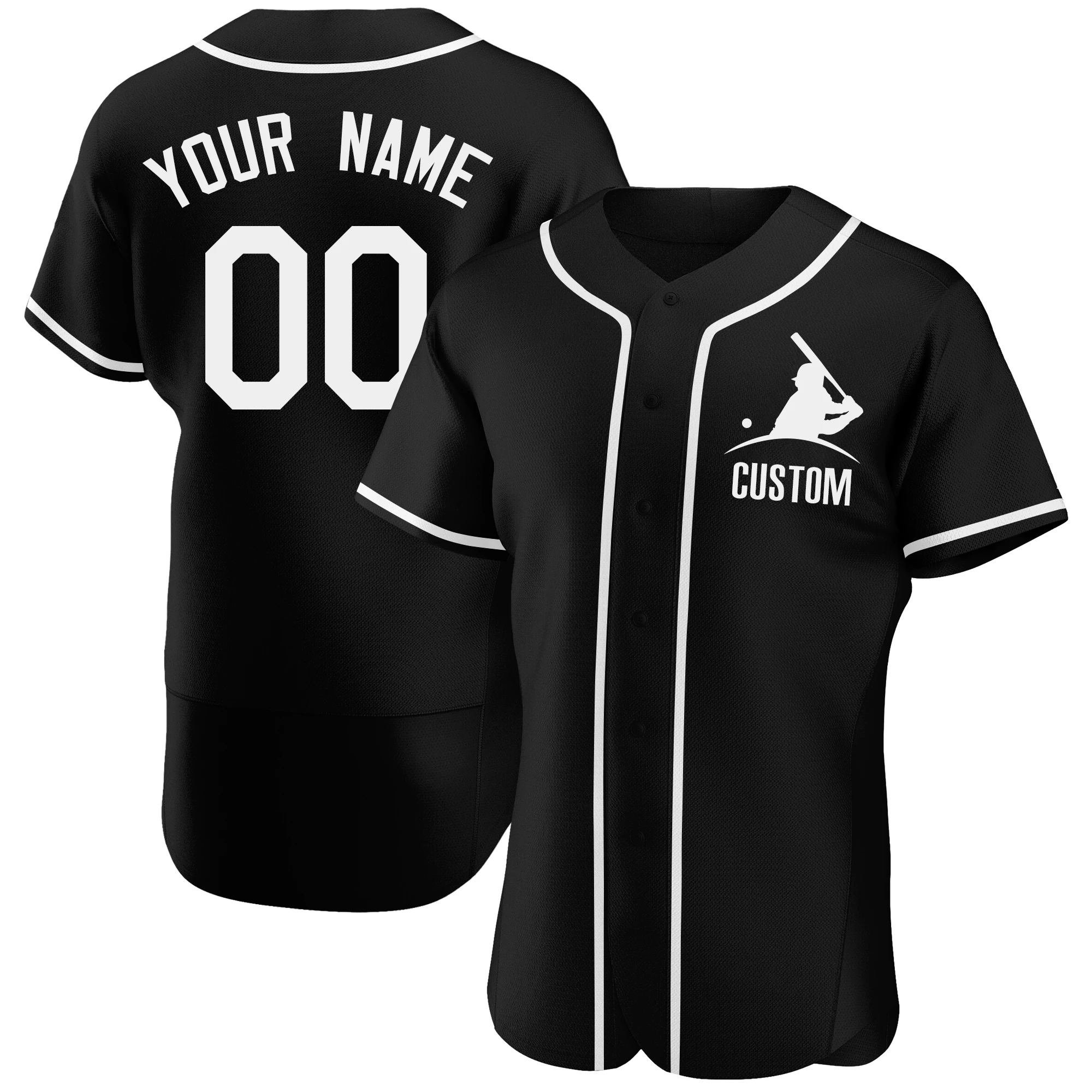 High Quality Custom Baseball Jersey Embroidered Team Name,Number Mesh Breathable Short Sleeve Street Shirts for Men,Women,Youth