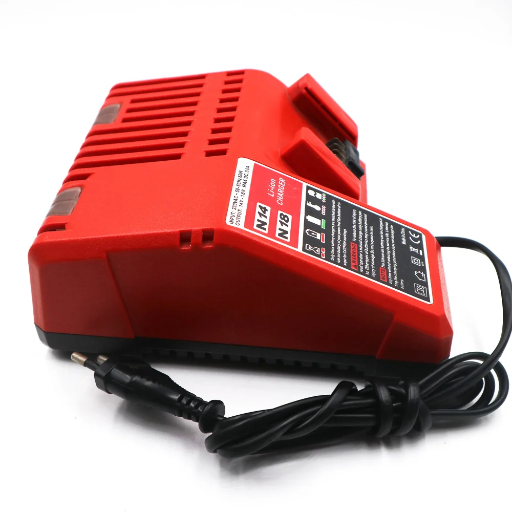C & P MIL Ch02 M14BX 14.4V ~ 18V 48-59-1812 M18BX M12 48-11-1815 48-11-1850/1830/1840 شاحن بطارية ليثيوم أيون لميلووكي