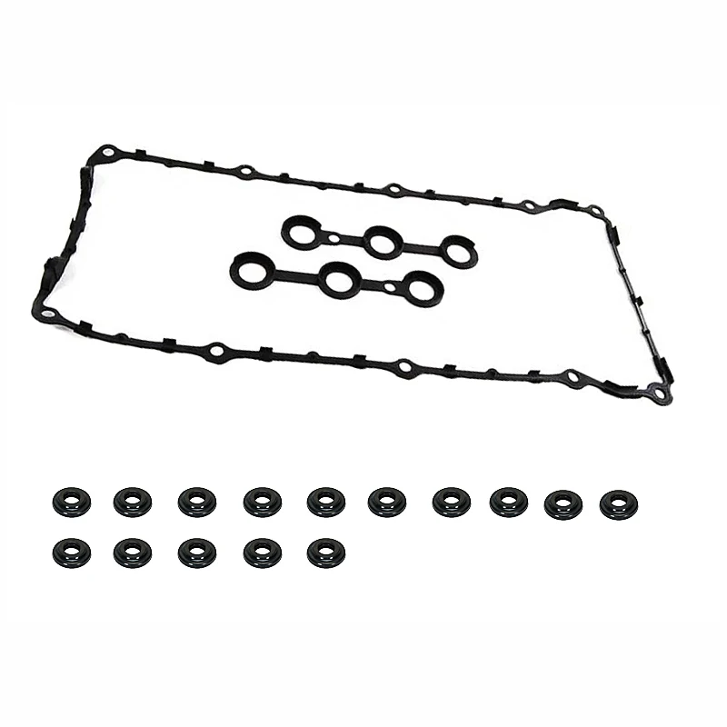 1 set 11120034106 Car Valve Cover Gasket+15 11121437395 Grommets for BMW E36 320I 325i 325is E34 520i 525is 525it 11129070530