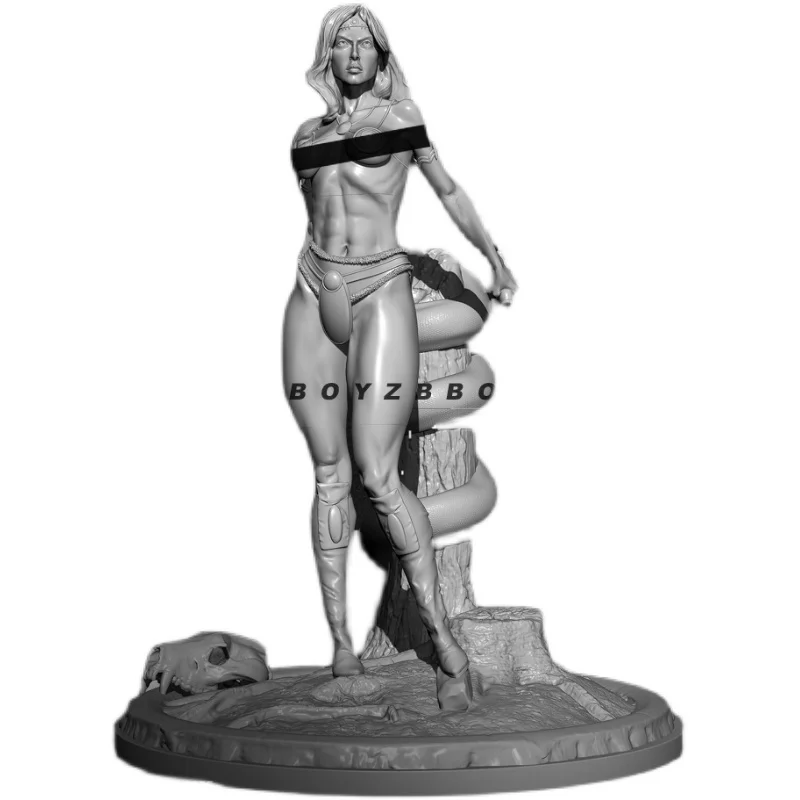 Kits de maquettes en résine, 75mm, figurine de beauté, incolore, à assembler soi-même, TD-2805