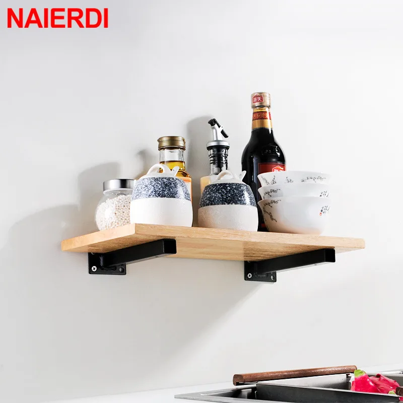 NAIERDI 2PCS 4-20inch Stainless Steel Wall Shelf Bracket Heavy Support Wall Mounted Bench Table Shelf Bracket Furniture Hardware