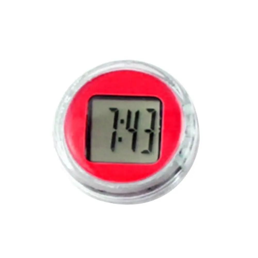 Mini Digital Clock Waterproof Mini Motorcycle Bike Sticky Digital Display Clock Watch Office Decor Cooking Timer Cooking Shower