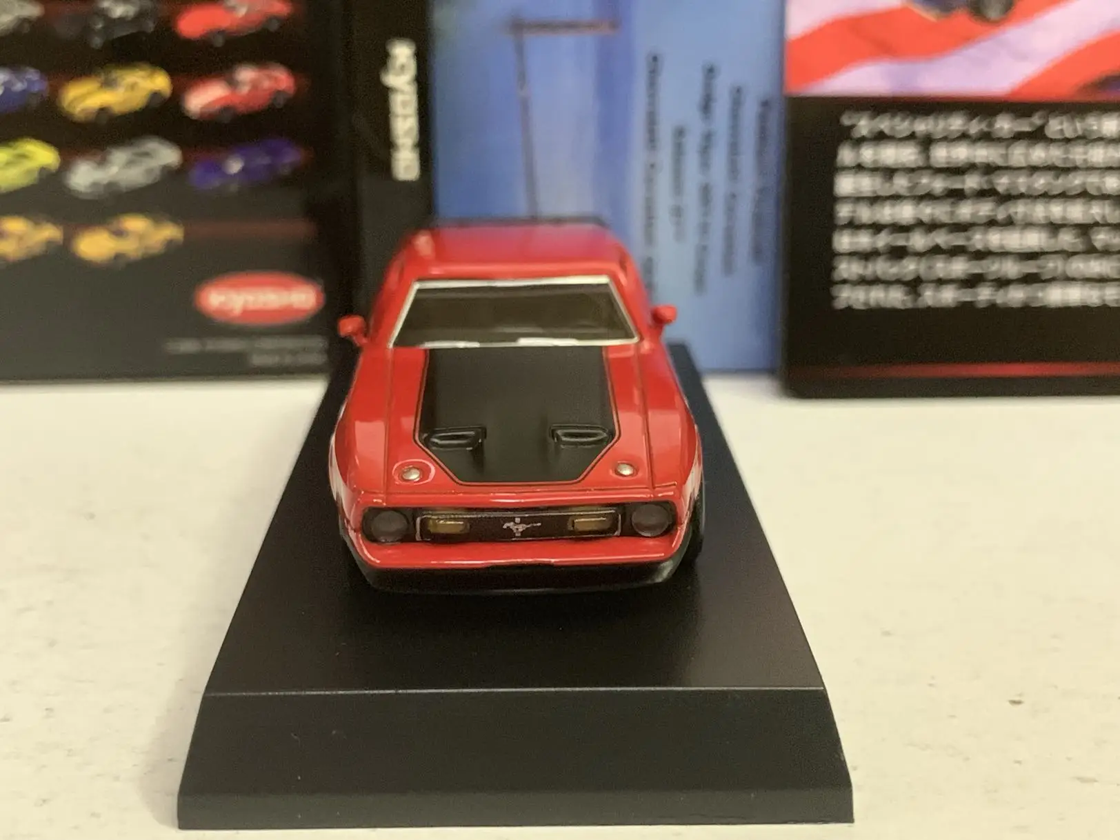 KYOSHO Ford Mustang Mach 1 Modelo Toy Coleção, liga de fundição, decoração do carro, 1:64