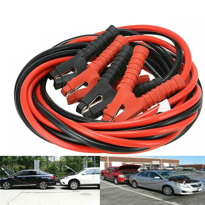 Carro Power Emergency Cabo Jump Start Start Linha Power Wire Copper Clip Clamp Boost Cord Bateria 6m 3000a