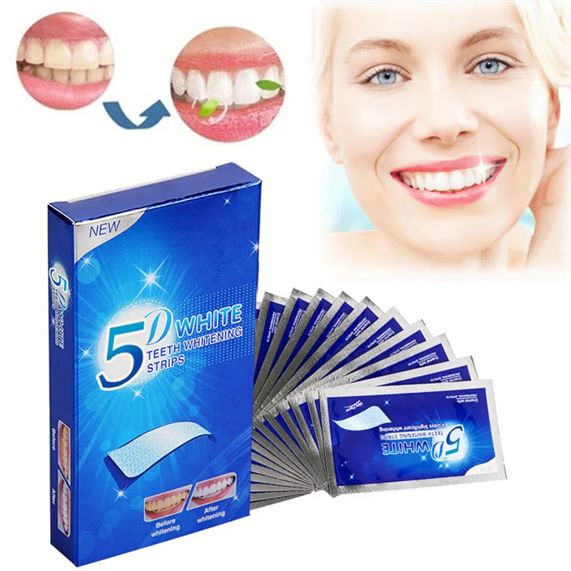 42PCS Tooth Whitening Dry Tooth Paste Bleaching Tooth Sticky Gel Whitening Strip High Elastic Oral Care Hygiene Toothpaste