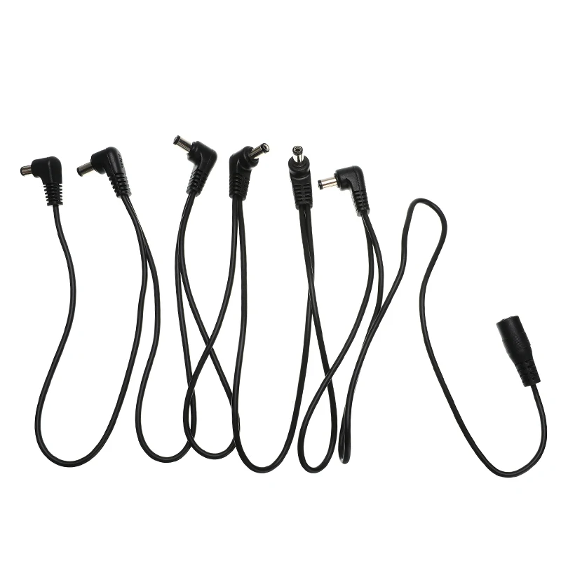 Pedal de alimentación de efectos de guitarra, Cable de cadena Margarita de 1 a 3 4 5 6 vías para divisor de adaptador de 9V CC