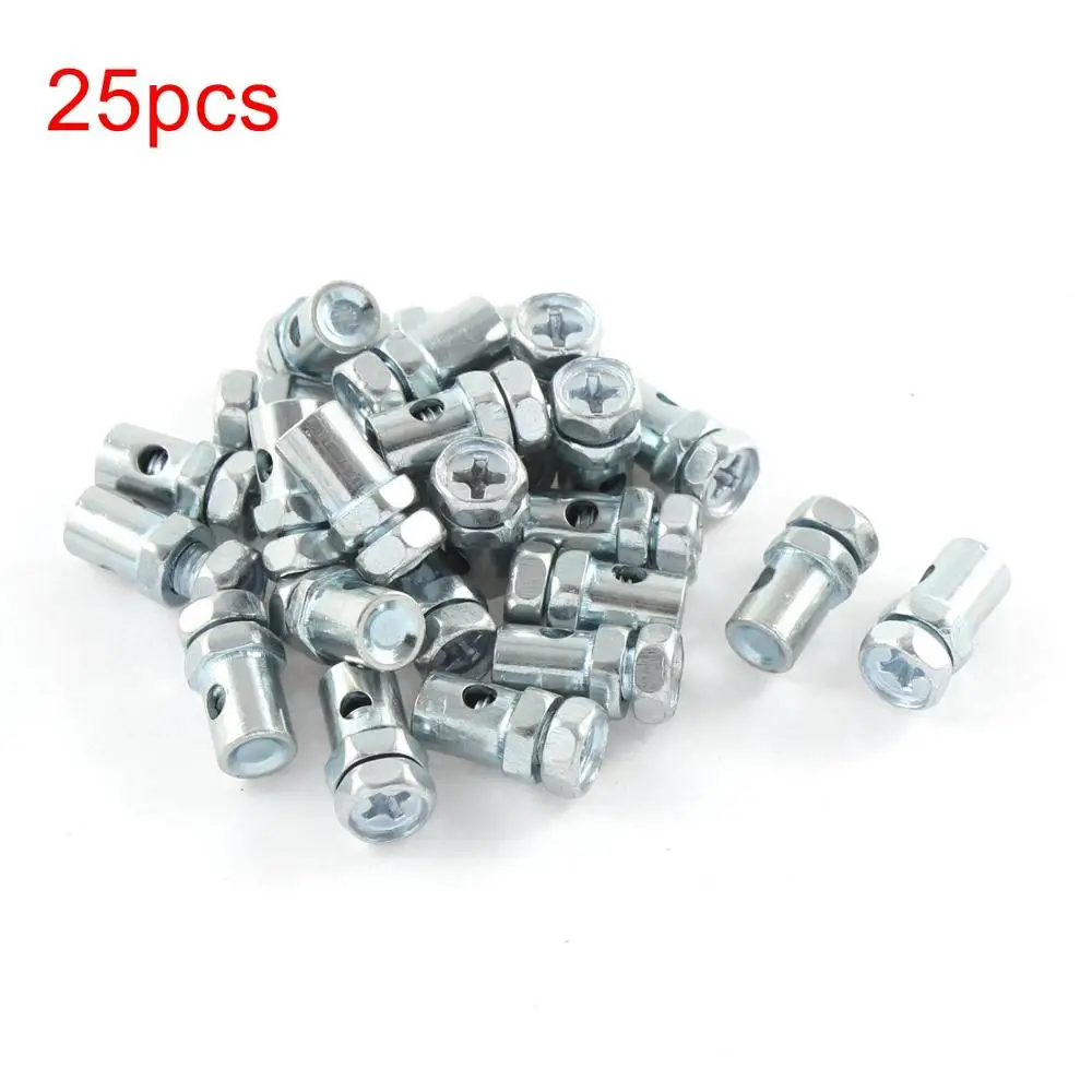 X Autohaux Universal 10/20/30/40/50/70/100pcs 5mm Dia Brake Line Cable Wire Fixed Screws Fastener For Motorcycle Accessories