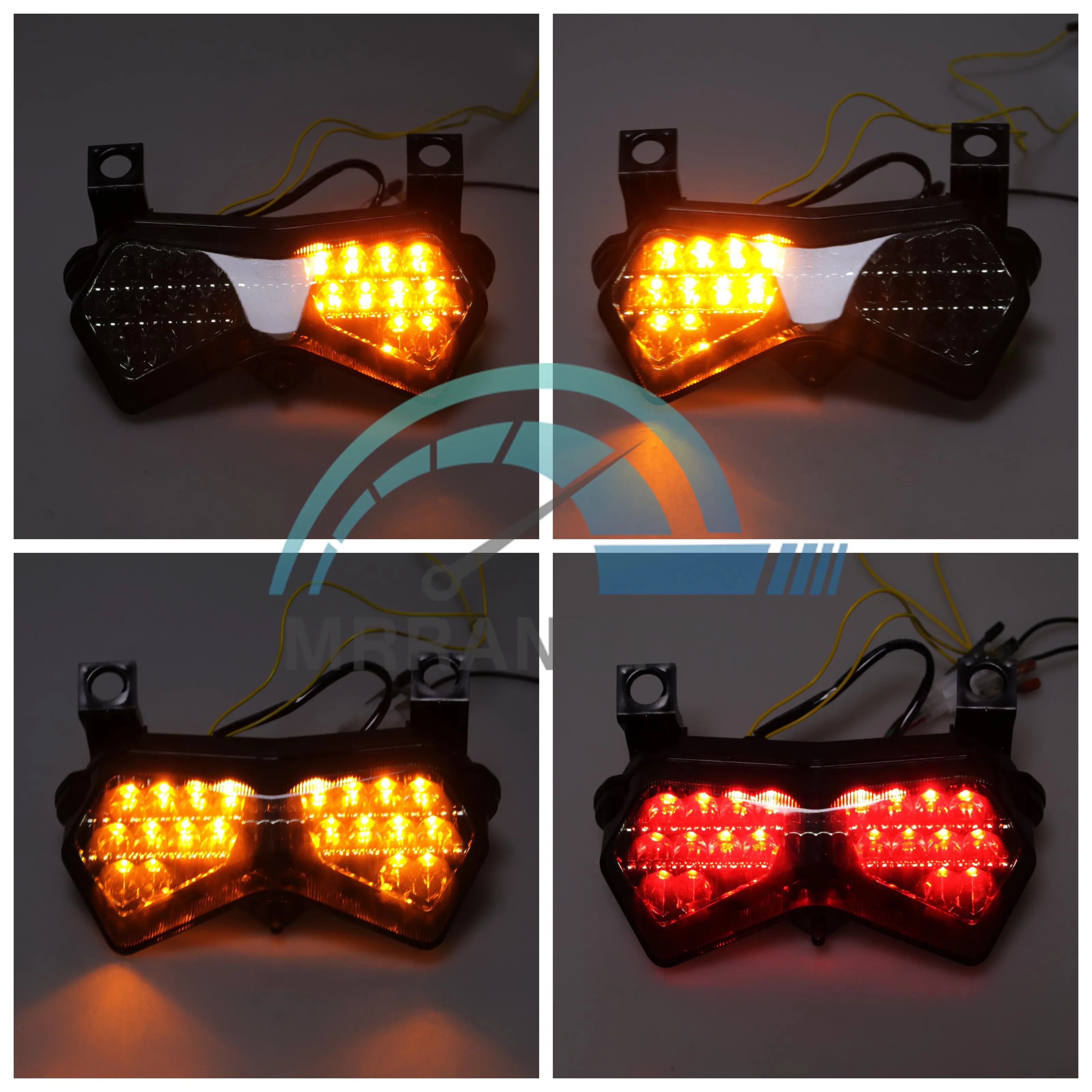 Motorcycle Tail Light Brake Turn Signals Integrated LED Light For Kawasaki ZX-6R ZX6R Z750 Z1000 2003 2004 2005 2006