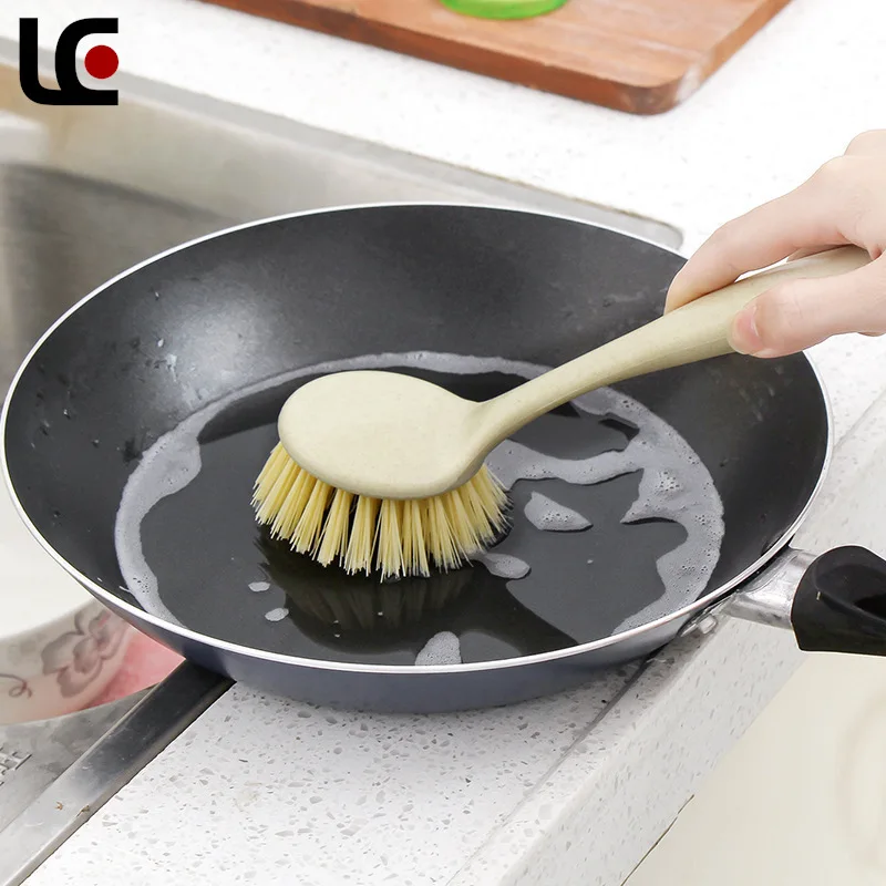 

Decontamination Long Handle Washing Pot Brush Kitchen Utensils Household Wash Brush Sink Stove Cleaning