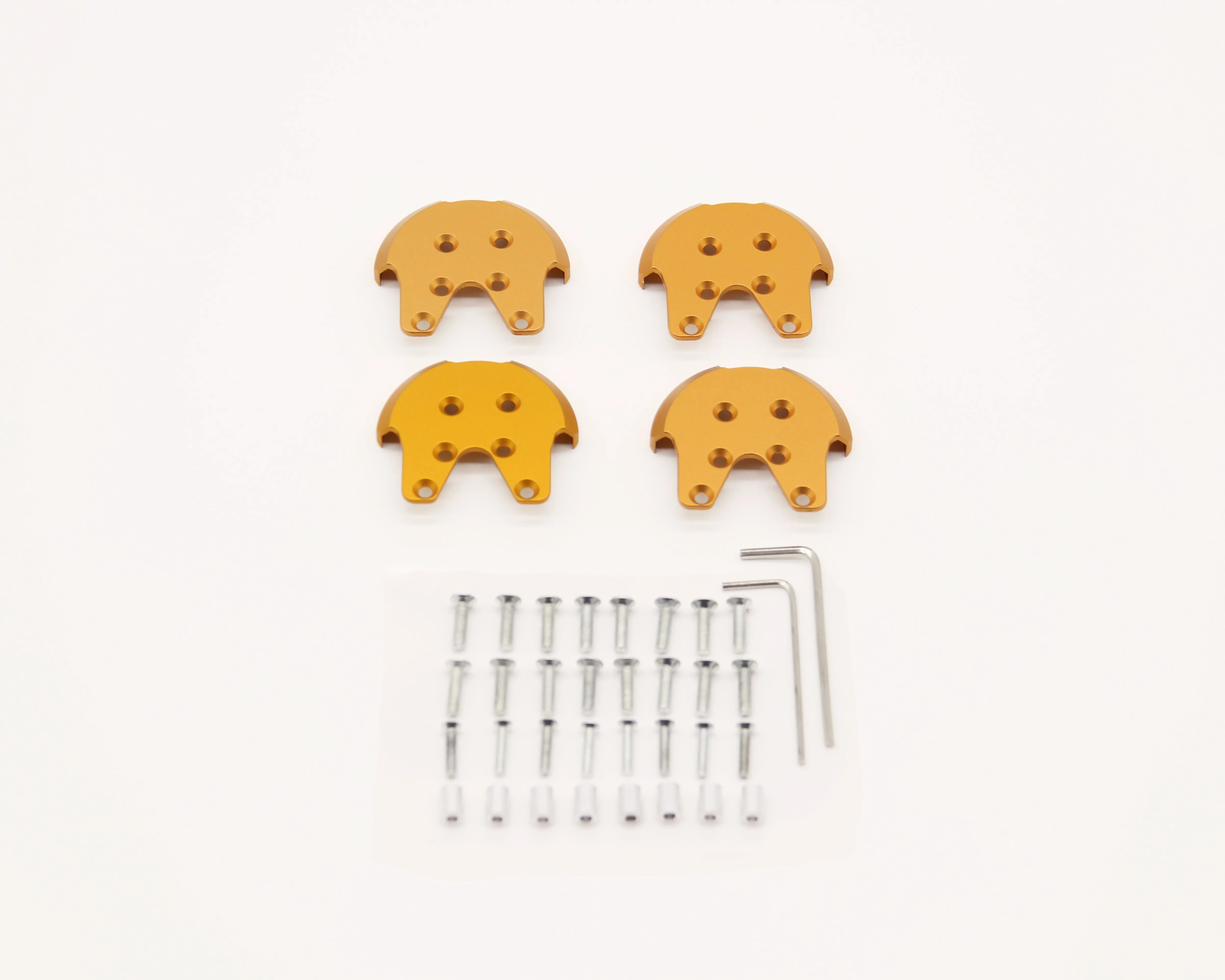 4 Pcs Motor Mount Base Protector Guard Cover Aluminum Reinforcement Plate Tools  for DJI Phantom 2 3 Drones