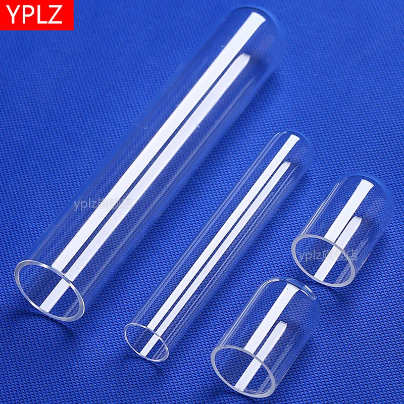 High temperature, high permeability and high purity heated quartz glass test tube laboratory transparent heating glass tube