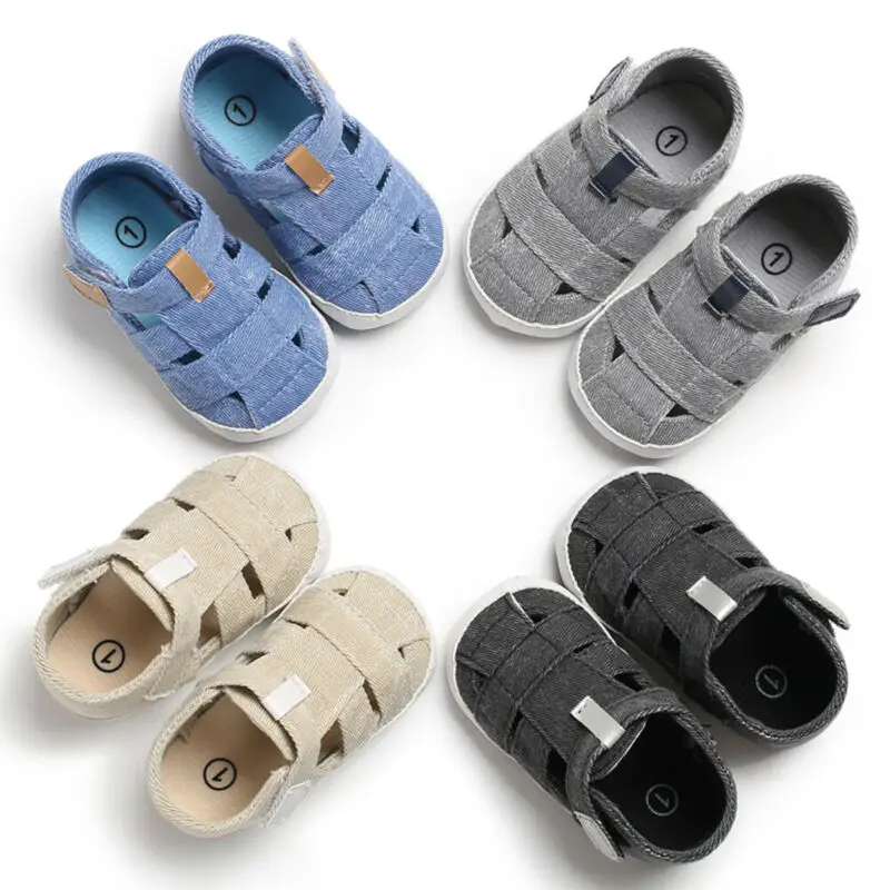 Unisex 2019 New Summer Newborn Baby Boy Girl Sandals Soft Sole Crib Shoes Sneaker Prewalker Baby Casual Shoes