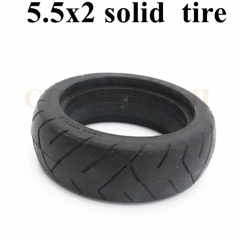 Lightning Delivery 5.5X2 5.5*2 Inch Solid Explosion Proof Tire for Jackhot Carbon Fiber Scooter Fastwheel F0 Electric Scooter