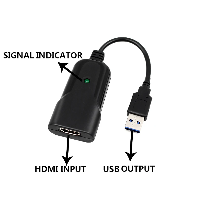 1080P HDMI 비디오 캡처 장치 HDMI-USB 비디오 캡처 카드 동글 게임 기록 라이브 스트리밍 방송 로컬