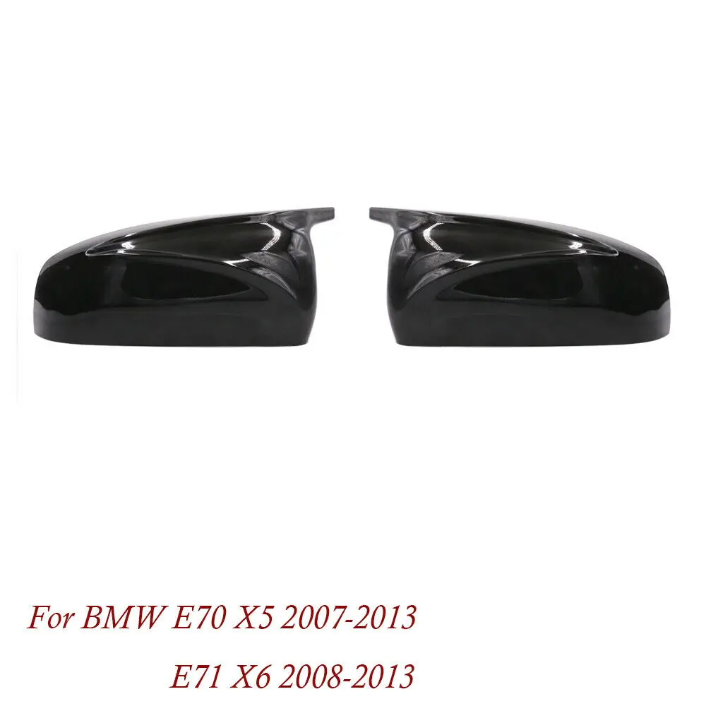 

For 2007-2013 BMW X5 X6 E70 E71 SIDE MIRROR COVER CAPS REPLACEMENT- M STYLE 51162182697 51162182698