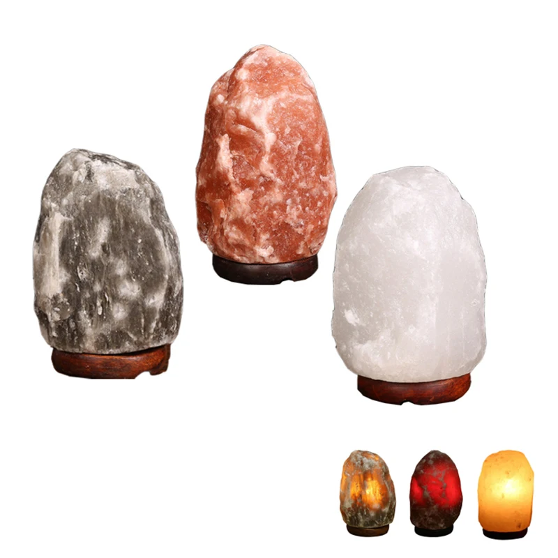 

Himalayan Salt Lamp White Red Gray Salt Lamp Crystal Salt Lamp Night Light Warm White Light Salt Lamp