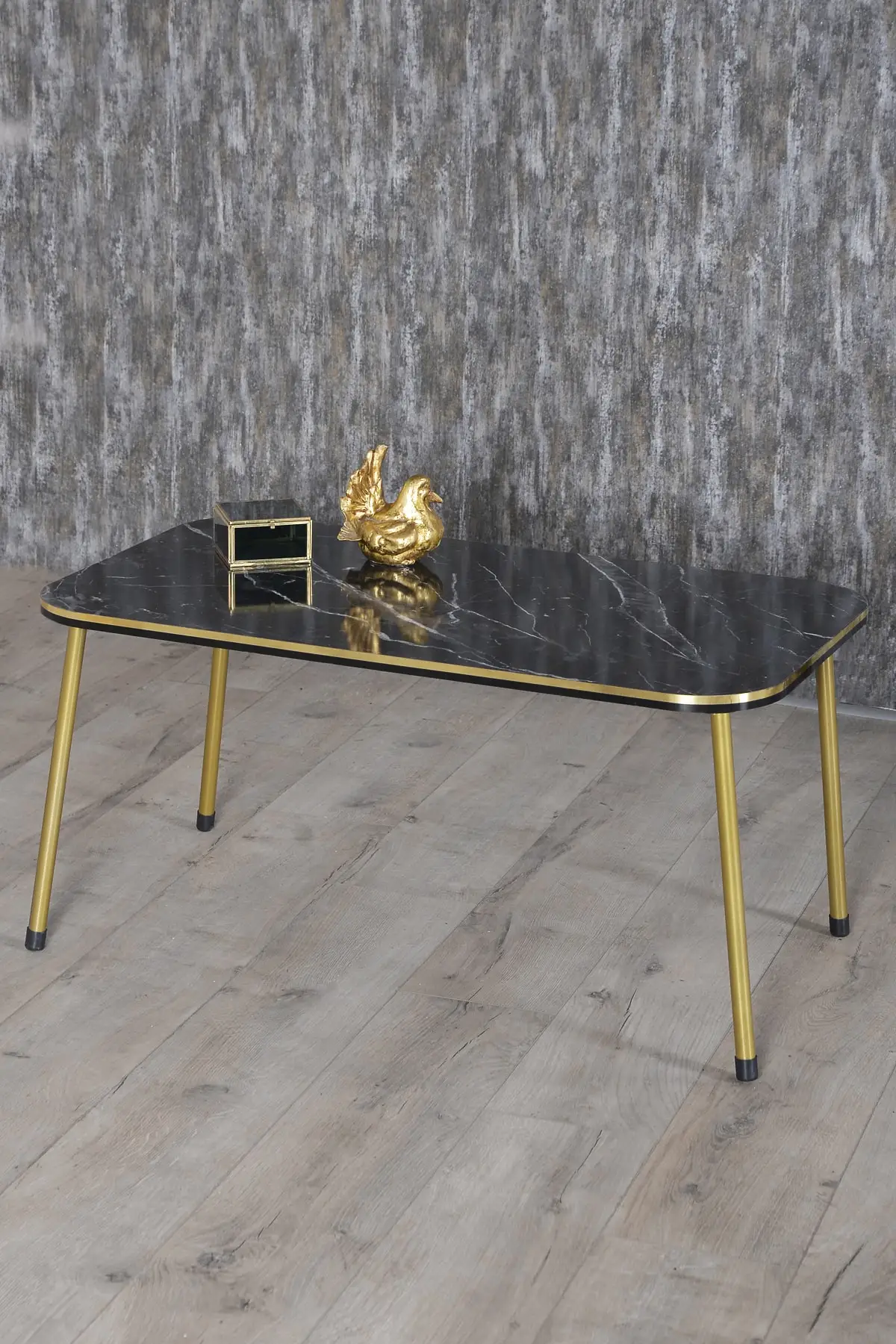 Zigon Coffee Table And Medium Coffee Table Set Kr Double Gold Bendir Metal