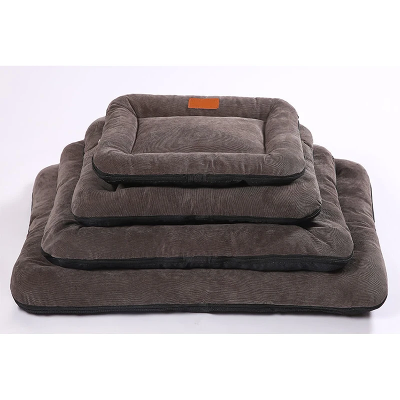 Corduroy Reversible Dog Bed Mat All Season Machine Washable Warm Pet Pad for Small Medium Large Dogs Indoor Dog Bed Pet Mat
