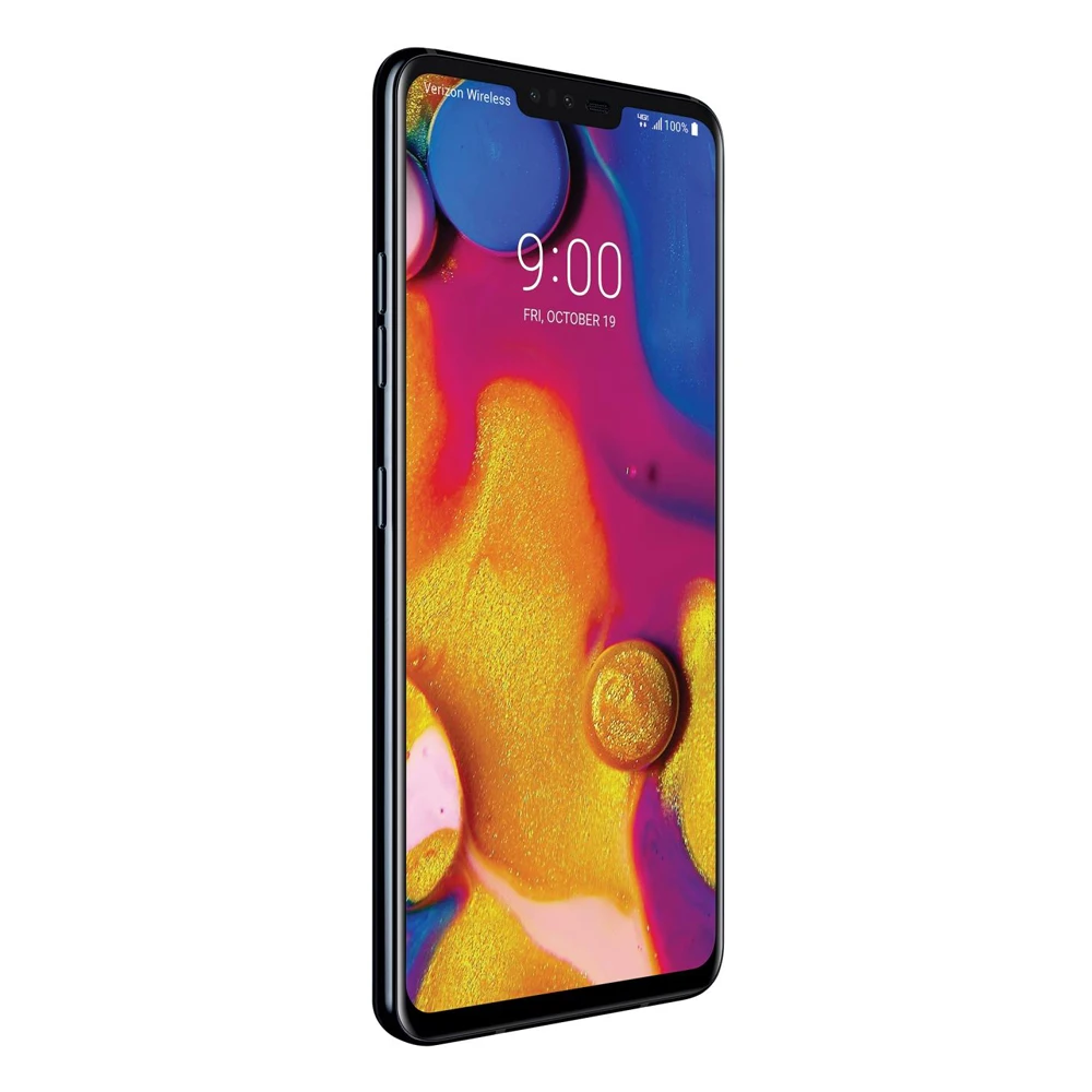 Celular LG V40 ThinQ original, 4G LTE, 6,4 '', 6GB de RAM, 64GB, 128GB ROM, 16MP Single ou Dual SIM, Impressão digital, V405UA, V405EBW