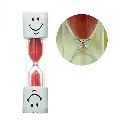 Children Kids Tooth Brushing Timer 3 Minutes Smiling Face Sandglass Hourglass Shower Hourglass Sand Timer Clock Sandglass