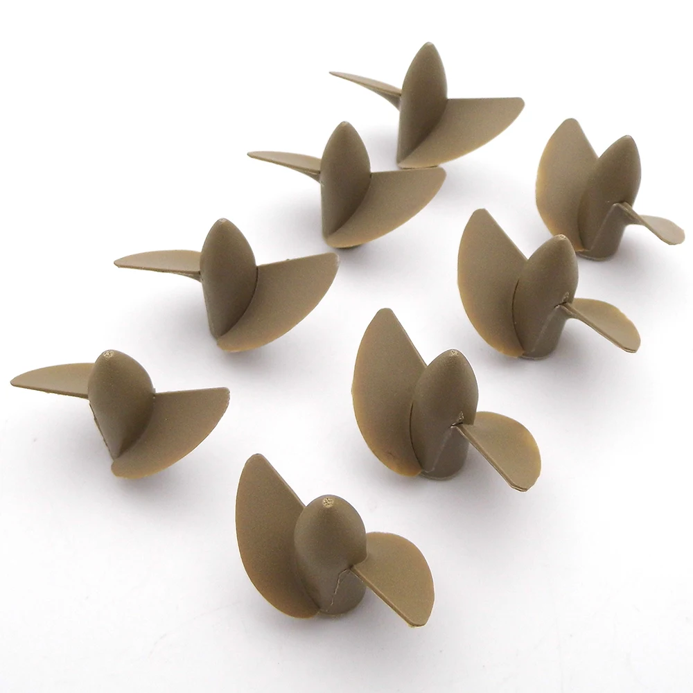 1PC M3 Thread Nylon Propeller 35mm 39mm 42mm 45mm 2 Blades Prop left Right Hand for RC Boat Speed MONO CAT Toy Model Boat