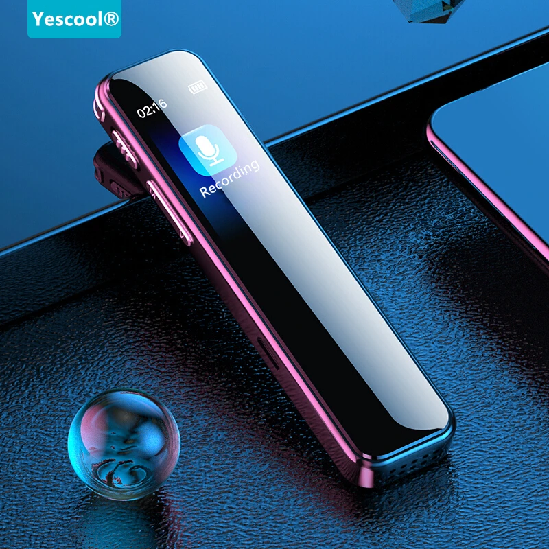 Yescool A20 Mini Long Time Dictaphone Variable Speed Playback MP3 Music Player Stealth Covert Recording Voice-activated Recorder