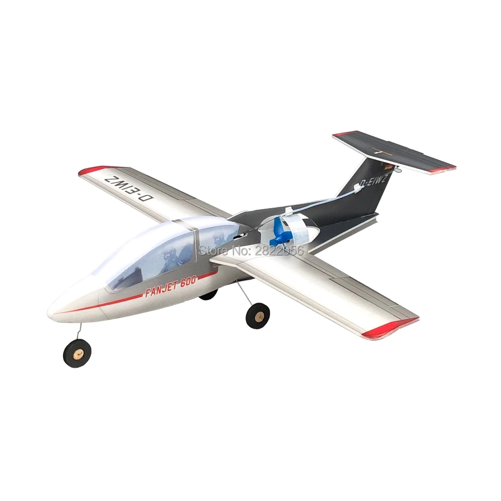 MinimumRC Fan-Jet 600 Jet 35 millimetri EDF 360 millimetri di Apertura Alare 3 Canali Allenatore ad ala Fissa Aereo RC giocattoli all\'aria aperta