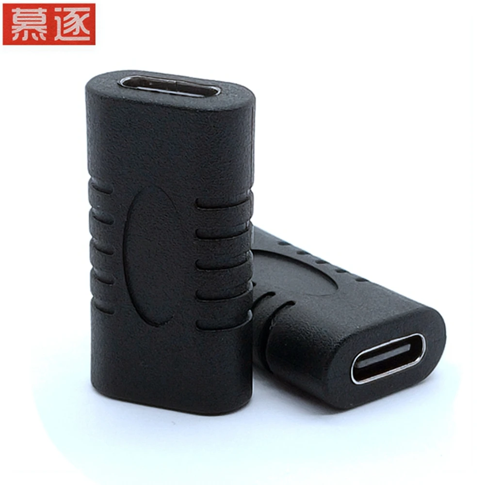 USB C Adapter Female to Female Type C Adapter Straight Tiny USB-C Adaptor USB 3.1 Type-C Connector Converter 24Pin