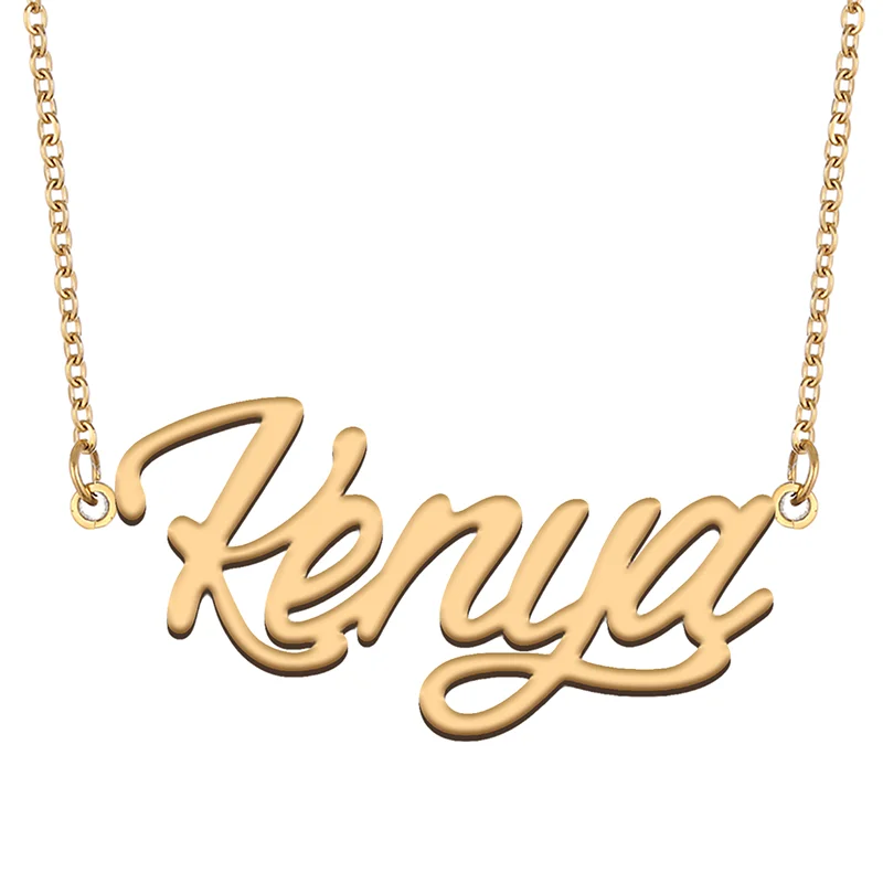 

Necklace with Name Kenya for His Her Family Member Best Friend Birthday Gifts on Christmas Mother Day Valentine's Day