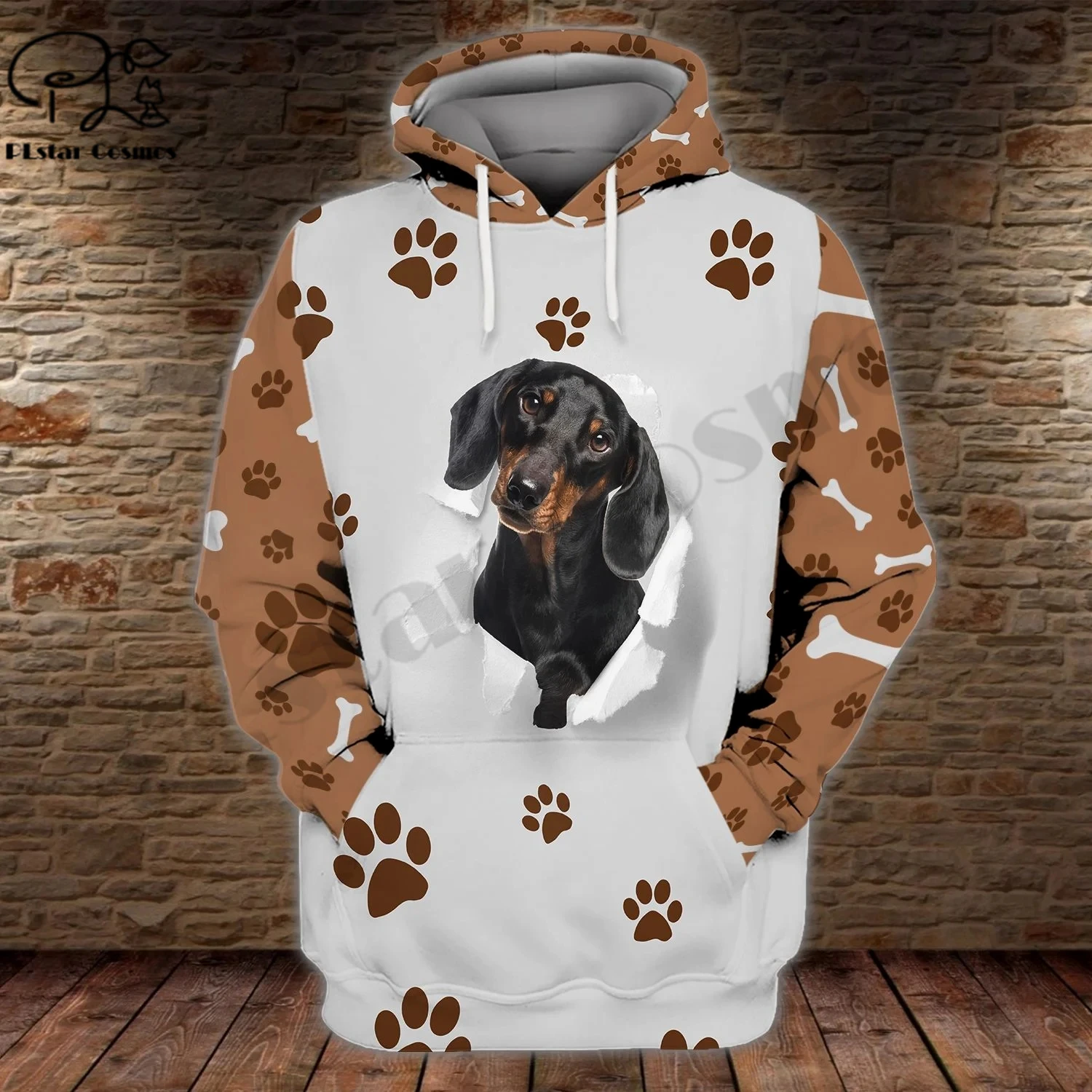 

PLstar Cosmos 3Dprinted Newest Dachshund Dog Lover Pet Funny Harajuku Streetwear Unique Unisex Casual Hoodies/Sweatshirt/Zip R-1